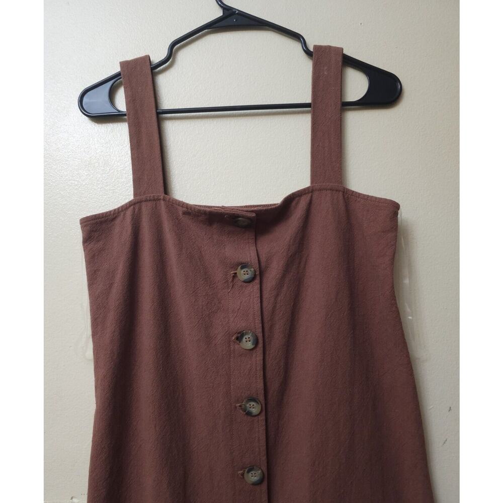 Rachel Pally Linen Rome Dress Masala Brown S